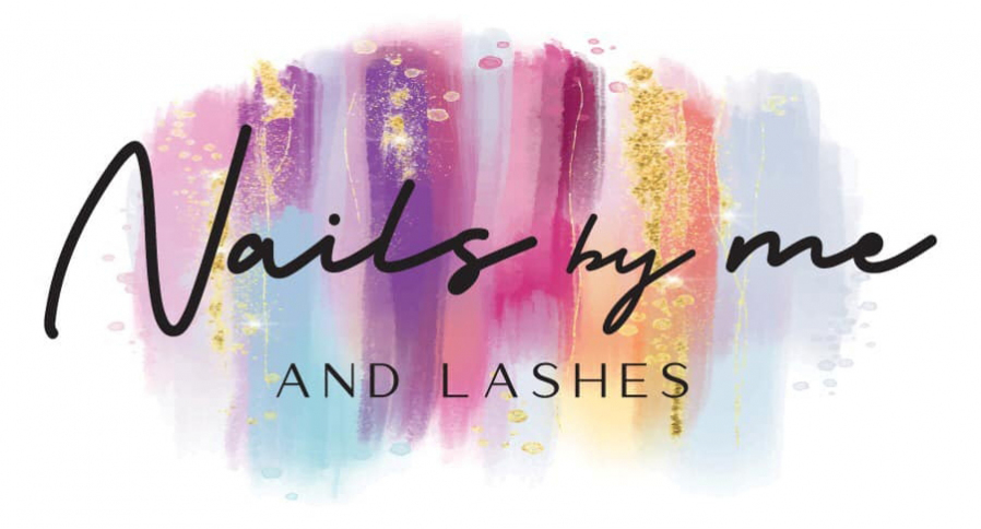 Nails by me & lashes Logo